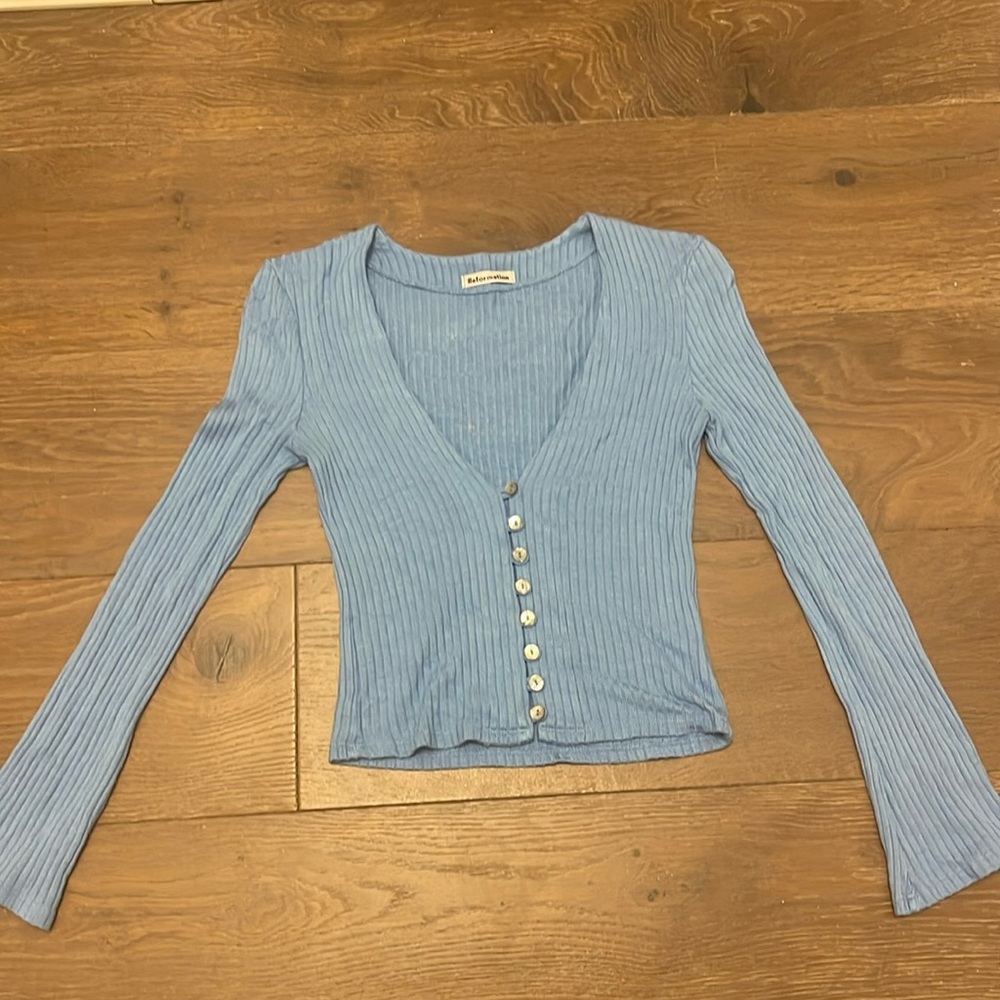 Reformation Gellar Knit Top